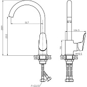  Смеситель д/кухни Asti R-излив AT 519 ESKO 