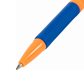  Ручки шариковые с грипом Brauberg Ultra Gt Orange, 10 штук, синие, 0,35 мм, блистер, 144057 
