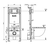 Инсталляция для подвесного унитаза 3в1 IDDIS (монтажная рама, унитаз, сиденье, клавиша хром) BASB010i73 Iddis Инсталляция для подвесного унитаза 3в1 IDDIS (монтажная рама, унитаз, сиденье, клавиша хром) BASB010i73 Iddis