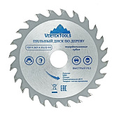  Диск пильный по дереву 150x22,23мм 24зуба Vertextools 