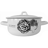 Кастрюля Лысьвенская эмаль Artichoke 1,45 л С-16072/4Э