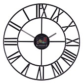 Часы настенные из металла d=40 см черный Лофт Рубин 4022-001 Часы настенные из металла d=40 см черный Лофт Рубин 4022-001