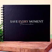  Фотоальбом "Save every moment", black (24,5 х 19 см) 