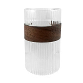 Стакан ребристый с бамбуковой вставкой 450мл 6459-11 Стакан ребристый с бамбуковой вставкой 450мл 6459-11