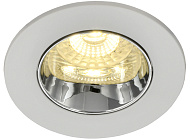  Светильник точечный встраиваемый GU10 4106 11Вт круг поворотный белый/хром /IEK 