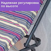 Раскладушка с матрасом Надин до120кг усилен 197х73,3х39см вес=8,3кг с649/12 Раскладушка с матрасом Надин до120кг усилен 197х73,3х39см вес=8,3кг с649/12