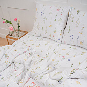  Комплект постельного белья Традиция Ботанический сад, 1,5 спальный, поплин, 1201 