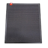 Коврик напольный Кольчуга 60х90см. black+grеy KD103
