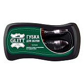  Губка GLITT для обуви для гладкой кожи черная волна 