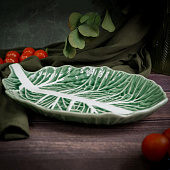  Блюдо овальное 28,3х19,8 см Cabbage Сasa di Fortuna керамика CDF CB09 