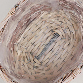 Кашпо «Цветы», с ручкой, бежевое, 24х15х9/15 см 3332202 Кашпо «Цветы», с ручкой, бежевое, 24х15х9/15 см 3332202