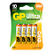  Батарейка AA G-tech Alkaline LR6, 4шт, GP ULTRA 
