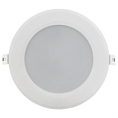 Светильник точечный LED 1714 ДВО 12Вт 6500К IP40 круг белый (d145/монтажн d105) /IEK