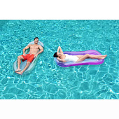 Шезлонг надувной для отдыха на воде Bestway Aqua Lounge 160х84см, 2цвета  арт.43103