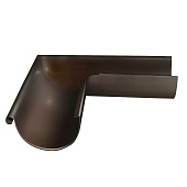 Угол желоба внешний 90° 125/90 Optima, Коричневый Ral:8017 Угол желоба внешний 90° 125/90 Optima, Коричневый Ral:8017