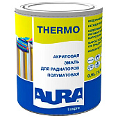 Эмаль для радиаторов Aura Luxpro Thermo полуматовая 0,9 л Эмаль для радиаторов Aura Luxpro Thermo полуматовая 0,9 л