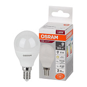 Лампа LED 10Вт Е14, шар, 3000К теплый OSRAM Лампа LED 10Вт Е14, шар, 3000К теплый OSRAM