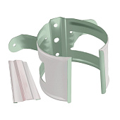  Кронштейн трубы на кирпич 125/90 Optima, Белый Ral:9003 