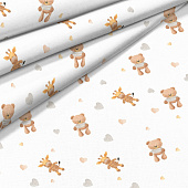  Комплект постельного белья детский Mariya DeLuxe П-КПБ-Ясли-р Мишутка+Жирафик 500134/1 