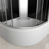 Душевая кабина 90х90х215 1/4 круга глубокий поддон стекло 4мм тонированное 8401 ODA Душевая кабина 90х90х215 1/4 круга глубокий поддон стекло 4мм тонированное 8401 ODA