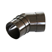 Колено 45° Docke PREMIUM, Шоколад Ral:8019 Колено 45° Docke PREMIUM, Шоколад Ral:8019