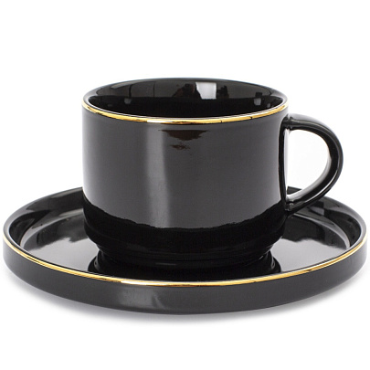 Чайная пара BLACK GOLD 200мл DM3015 Чайная пара BLACK GOLD 200мл DM3015