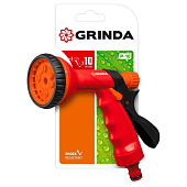Пистолет-распылитель GRINDA P-10 10 режимов 427373 Пистолет-распылитель GRINDA P-10 10 режимов 427373