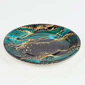  Набор бумажной посуды "Мрамор", на 6 персон, 6 стаканов, 6 тарелок, трубочки   10797813 