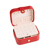  Шкатулка для украшений «Стёганая матовая», искусственная кожа, бордовая, 12х10х6,3 см 