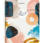  Тетрадь 96л. А5. BRAUBERG гребень, клетка, обложка картон, Insight (микс в спайке), 404424 