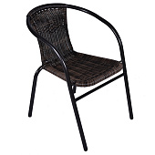 Кресло садовое Nolita, 59х53х73см, макс.нагр. 120 кг, ротанг, сталь  арт.10922-0002 