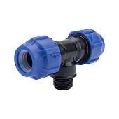 Тройник НР 20х3/4" PN 16 ПНД Тройник НР 20х3/4" PN 16 ПНД