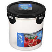 Контейнер герметичный для СВЧ с защелками круглый, 0,7л пластик 861-342 Контейнер герметичный для СВЧ с защелками круглый, 0,7л пластик 861-342