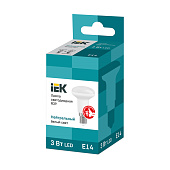  Лампа LED 3Вт Е14, грибовидная, 4000К нейтр. бел. IEK 