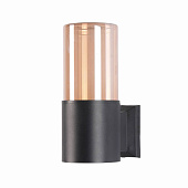 Светильник садовый настенный 60Вт Е27 IP65 черный/янтарное стекло GL7 /LEEK Светильник садовый настенный 60Вт Е27 IP65 черный/янтарное стекло GL7 /LEEK