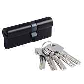  Цилиндр ключ/ключ МЦ-STD AL-ЛП-80 45х35мм, черный, Нора-М 