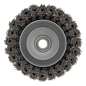 Щетка "чашка" для УШМ 100 мм, М14 круч. пров. 0.5 мм Matrix Щетка "чашка" для УШМ 100 мм, М14 круч. пров. 0.5 мм Matrix