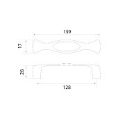 Ручка-скоба мебельная Trodos "ZY-859" 128мм, хром Ручка-скоба мебельная Trodos "ZY-859" 128мм, хром