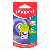  Ластик Maped LITTLE MONSTER декорированный в пластиковом футляре, ассорти, в блистере, 127710 