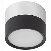  Накладной светильник-подсветка OL7 GX53 BK/CH ЭРА под лампу Gx53, алюминий, цвет черный+хром 