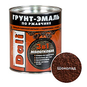 Молотковая ГРУНТ - ЭМАЛЬ по ржавчине "DALI" 2л - шоколадный Молотковая ГРУНТ - ЭМАЛЬ по ржавчине "DALI" 2л - шоколадный