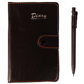 Бизнес-блокнот Alingar, 80л., с авторучкой, 9х15 см, искусственная кожа, клапан на кнопке, AL4332 Бизнес-блокнот Alingar, 80л., с авторучкой, 9х15 см, искусственная кожа, клапан на кнопке, AL4332