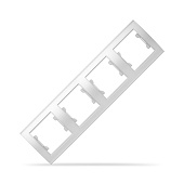 Рамка 4-м горизонт. бел.(7947502)/UNIVersa Бриллиант Рамка 4-м горизонт. бел.(7947502)/UNIVersa Бриллиант