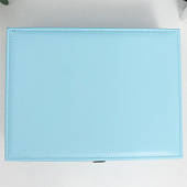 Шкатулка для украшений Голубая матовая, 9х23х17 см, 7043289 Шкатулка для украшений Голубая матовая, 9х23х17 см, 7043289