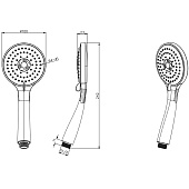  Ручной душ Вега 3 режима хром AQ2003CR Aquatek 