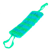  Мочалка для тела Медведь полосатый средней жесткости 12х42см 