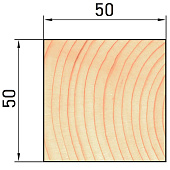 Брусок 50х50 3м естественной влажности Брусок 50х50 3м естественной влажности