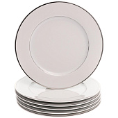 Тарелка мелкая 25 см Thun Louise, декор "Отводка платина" БТФ1237 Тарелка мелкая 25 см Thun Louise, декор "Отводка платина" БТФ1237