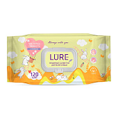 Салфетки влажные Lure для всей семьи 120 шт. big-pack с крышкой