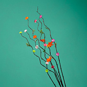 Интерьерный декор из бамбука, цветы пластик 200 см оранжево-желтый 7779956 Интерьерный декор из бамбука, цветы пластик 200 см оранжево-желтый 7779956